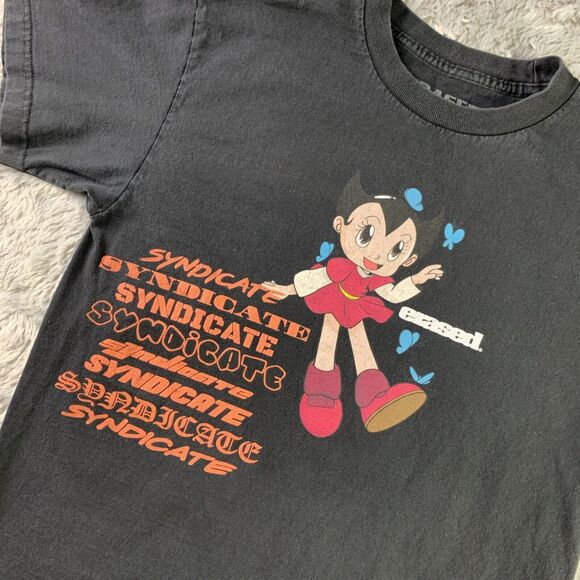 Erased Syndicate Project Shirt Mens Medium Black Short Sleeve Astro Girl Anime - Picture 1 of 9